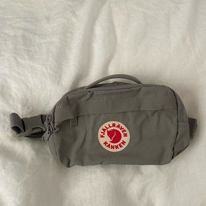 Fjallraven Kanken Hip Pack Logo Label Bag Grey Fanny Pack